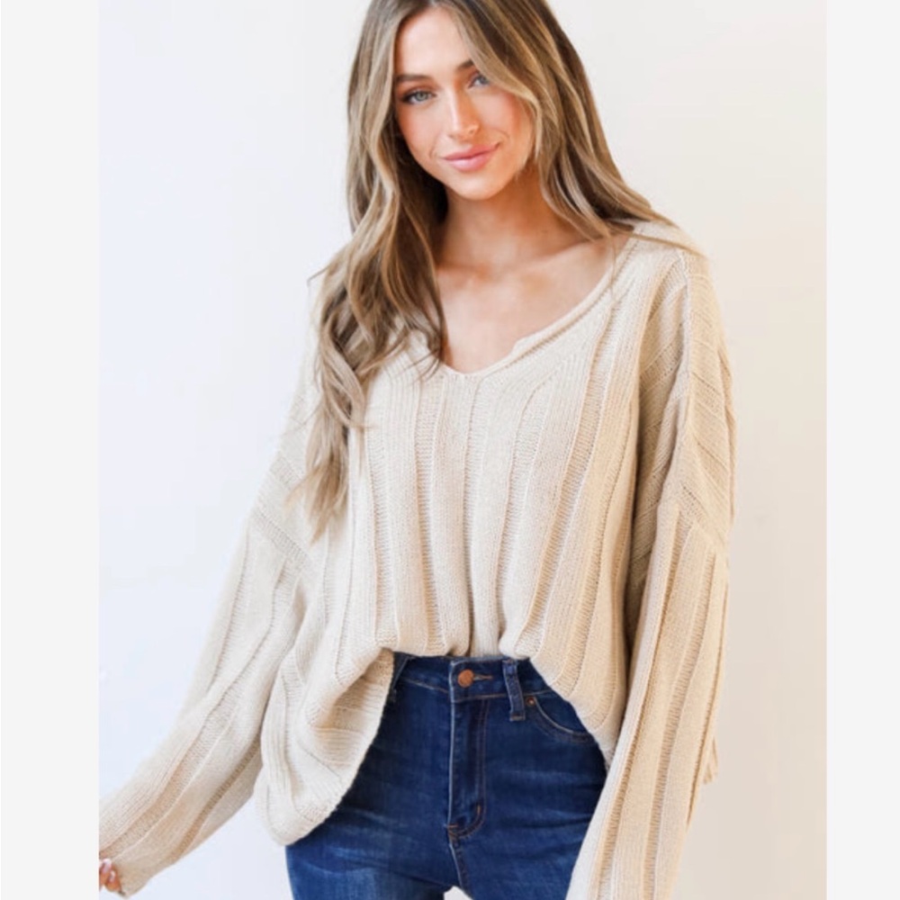 Cozy Cream Knit Sweater
